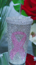 Load and play video in Gallery viewer, Breast Cancer Awareness Bling Cup
