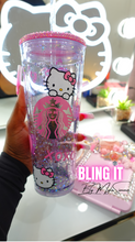 Load image into Gallery viewer, Hello Kitty Snow globe tumbler
