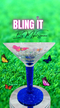 Load image into Gallery viewer, Jumbo Bling Martini Glass
