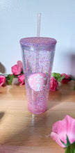 Load image into Gallery viewer, Pink Glitter Snow Globe Tumbler
