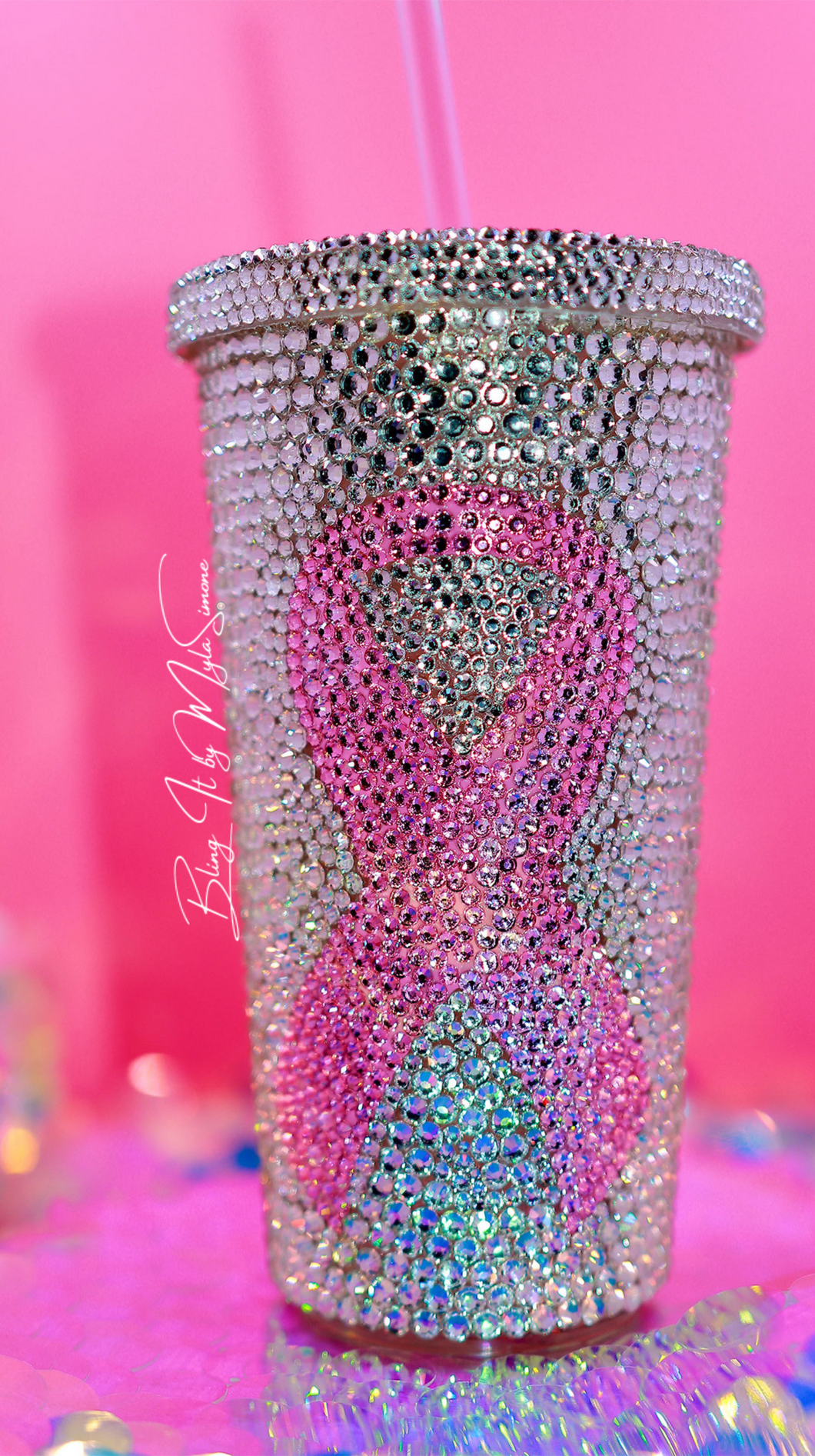 Breast Cancer Awareness Bling Cup