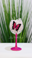 Load image into Gallery viewer, Butterfly Wine Glass

