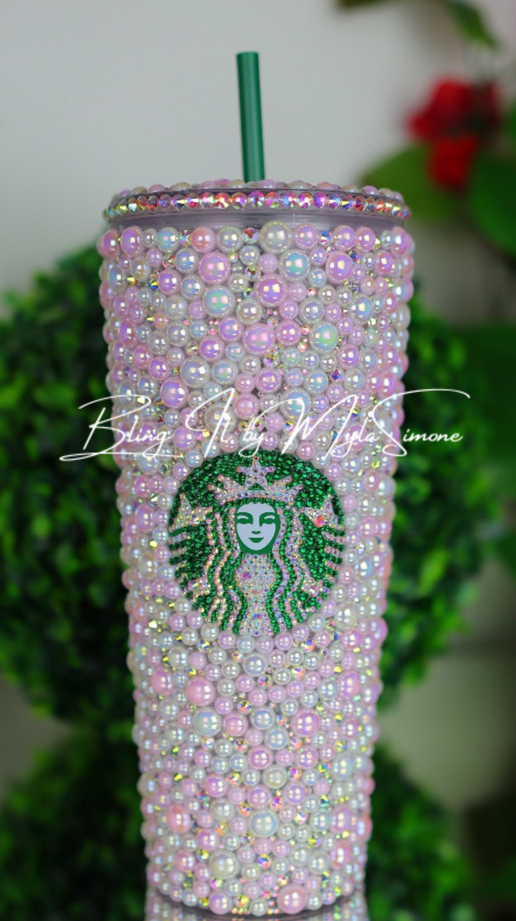 Pink Pearl Starbucks Cup